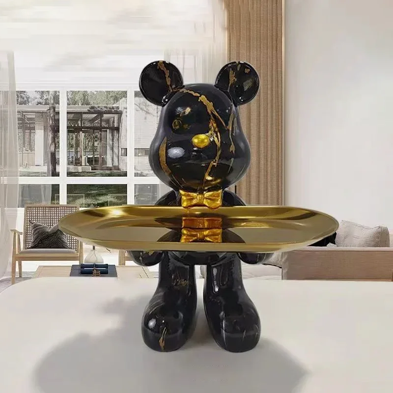 Home Decor Aesthetic Pinterest - 21cm Graffiti Bear Ornament Figurine Home