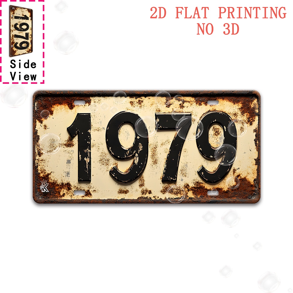 X Home Decor - 2D Flat,, Decorative Sign, 1pc, Retro