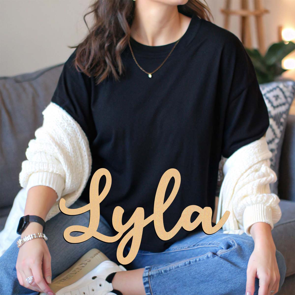 Home Decor Examples - 1pc home decor Lyla example Personalized