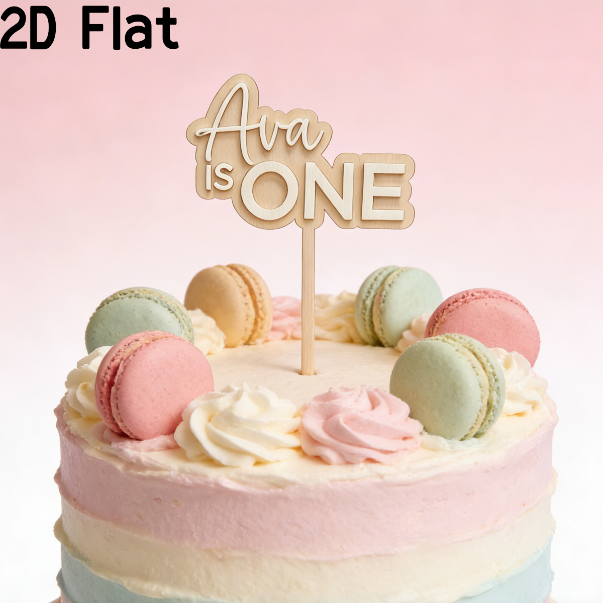 Home Decor Names - 1pc Custom Name Wooden Acrylic Cake