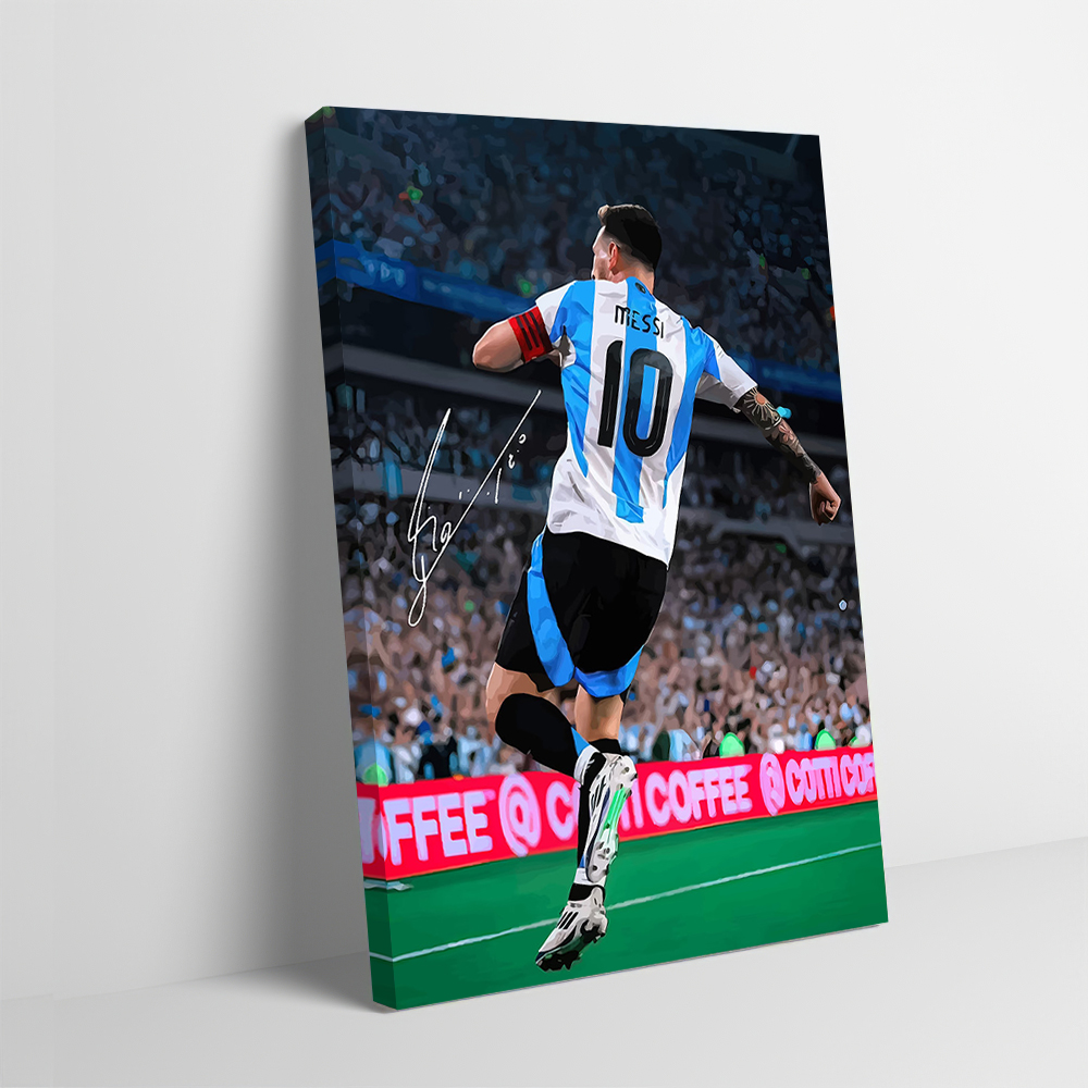 Home Decor Interior - Messi Goal Celebration Printing Poster Pictures