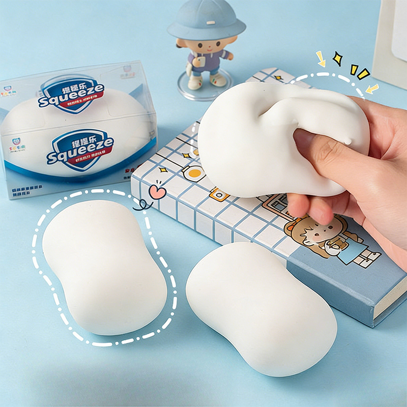 Home Decor Games - Soft Fake White Soap Squishy Slime