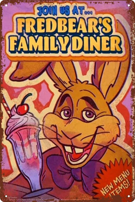 Home Decor Games - fnaf-fredbears family diner pizza 2 Poster