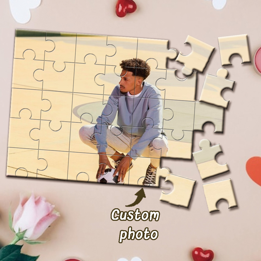 Home Christmas Decor - Custom Photo Wooden Jigsaw Puzzle 35/300/500/1000pcs