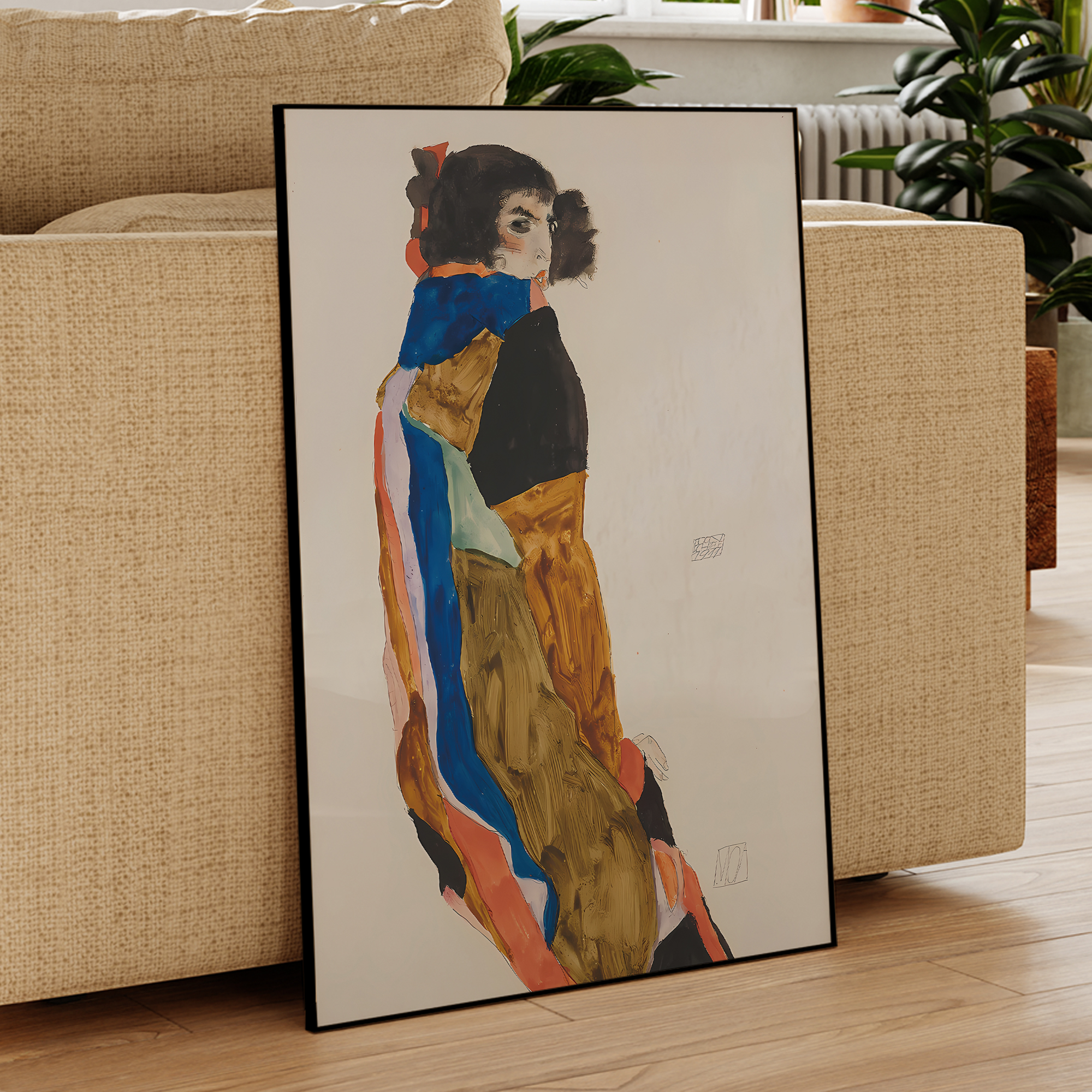 Modern Abstract Egon Schiele M - Home Decor Vintage incelemesi ve fiyatı