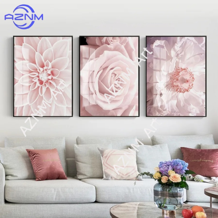 Modern Fashion Pink Flower Ros - Home Decor Interior incelemesi ve fiyatı
