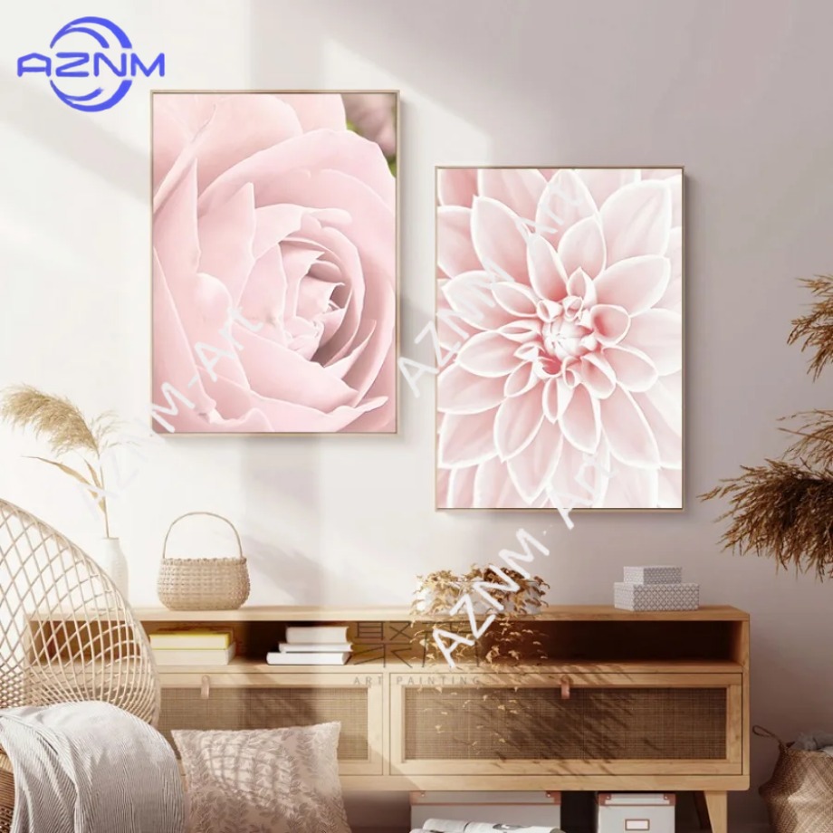 Modern Fashion Pink Flower Ros - Home Decor Interior incelemesi ve fiyatı