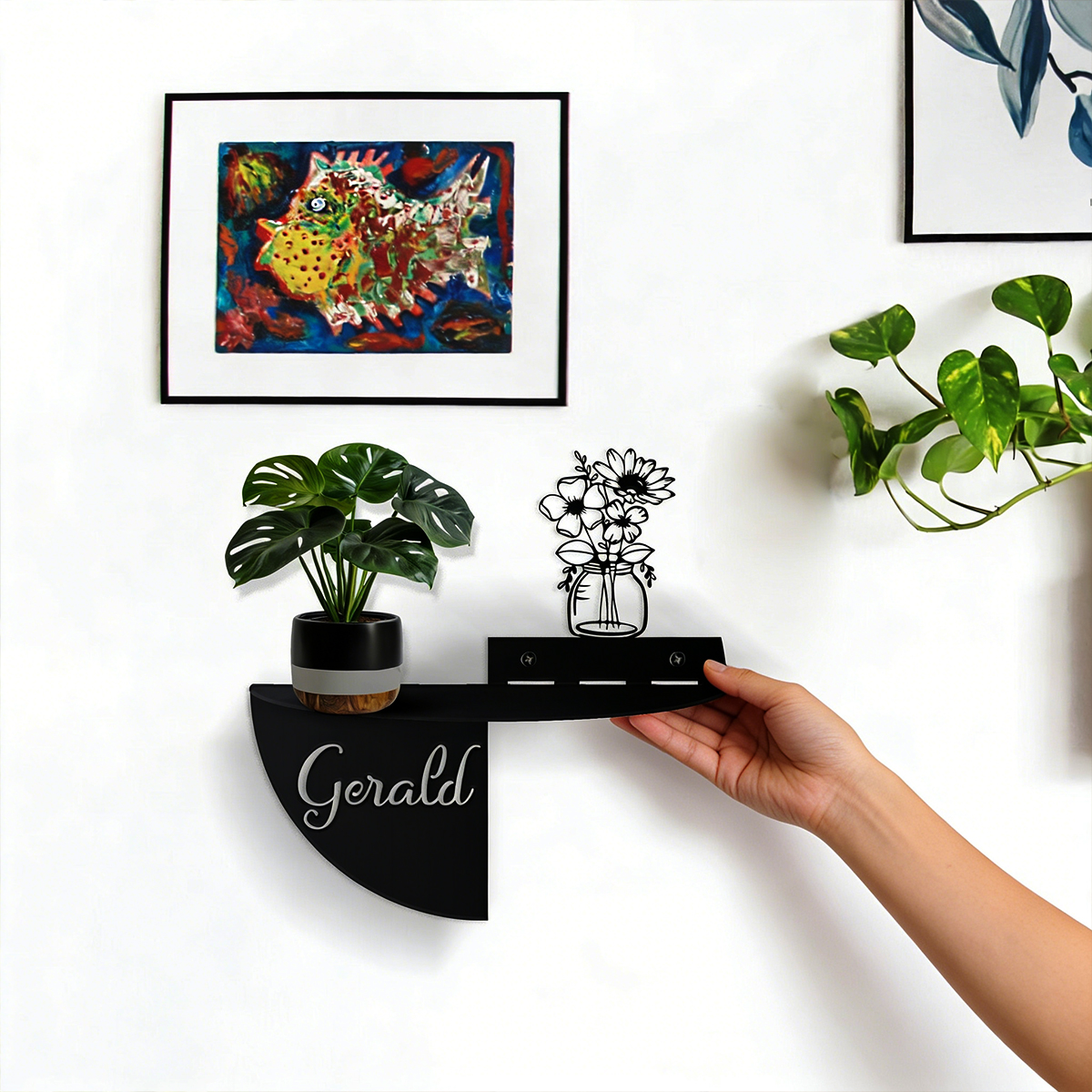 Custom Name Rural style flower - Home Decor Diy incelemesi ve fiyatı