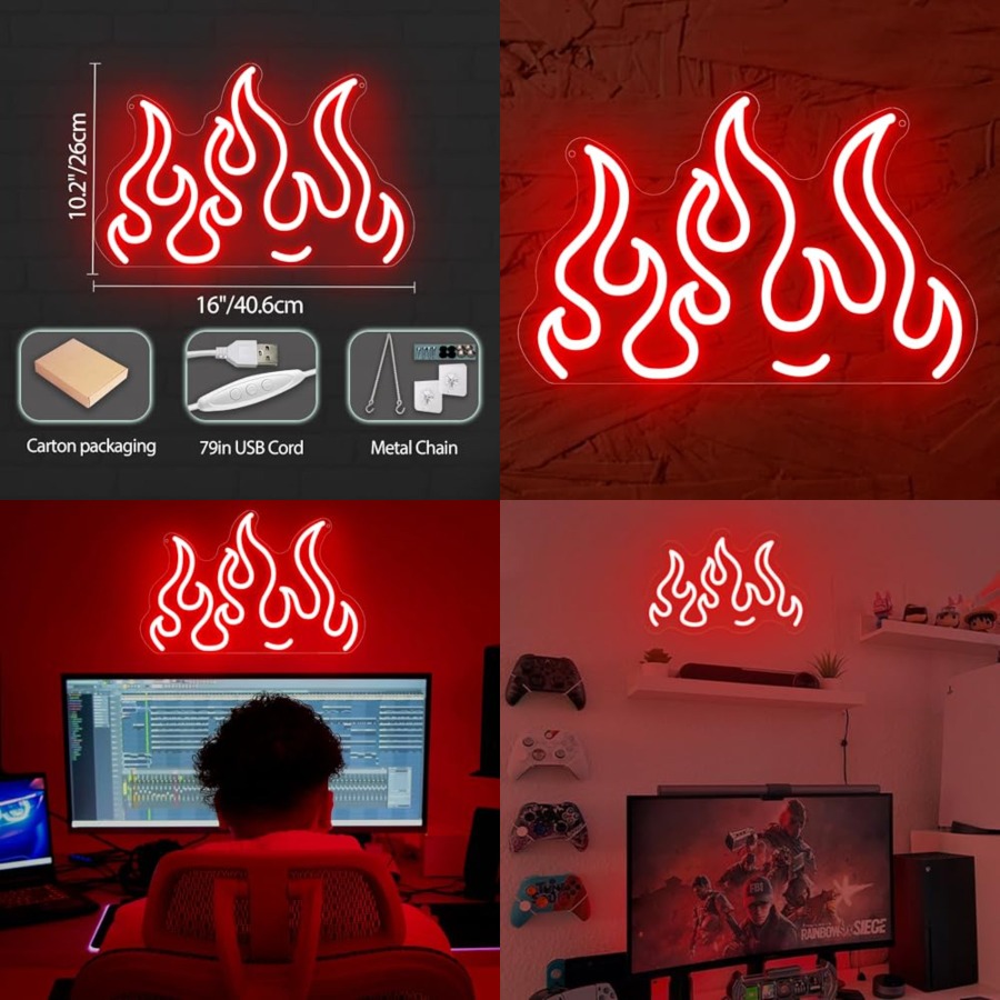 Neon Sign LED Wall Light for G - Home Decor Games incelemesi ve fiyatı