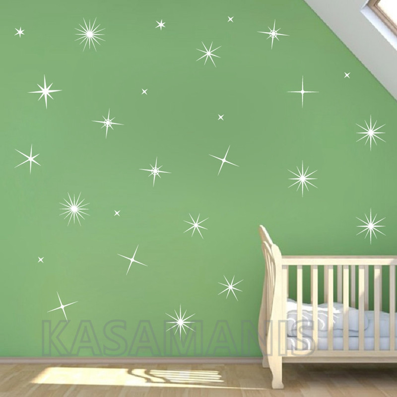 Sparkle Gold Star Wall Decals  - Home Decor Aesthetic Pinterest incelemesi ve fiyatı