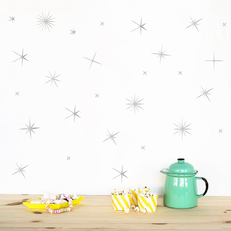 Sparkle Gold Star Wall Decals  - Home Decor Aesthetic Pinterest incelemesi ve fiyatı