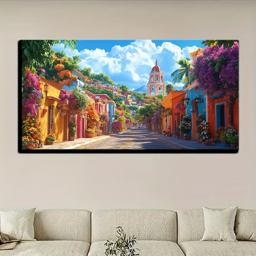 Mexican rural street Colorful  - Home Decor Interior incelemesi ve fiyatı