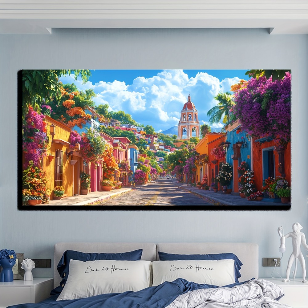Mexican rural street Colorful  - Home Decor Interior incelemesi ve fiyatı