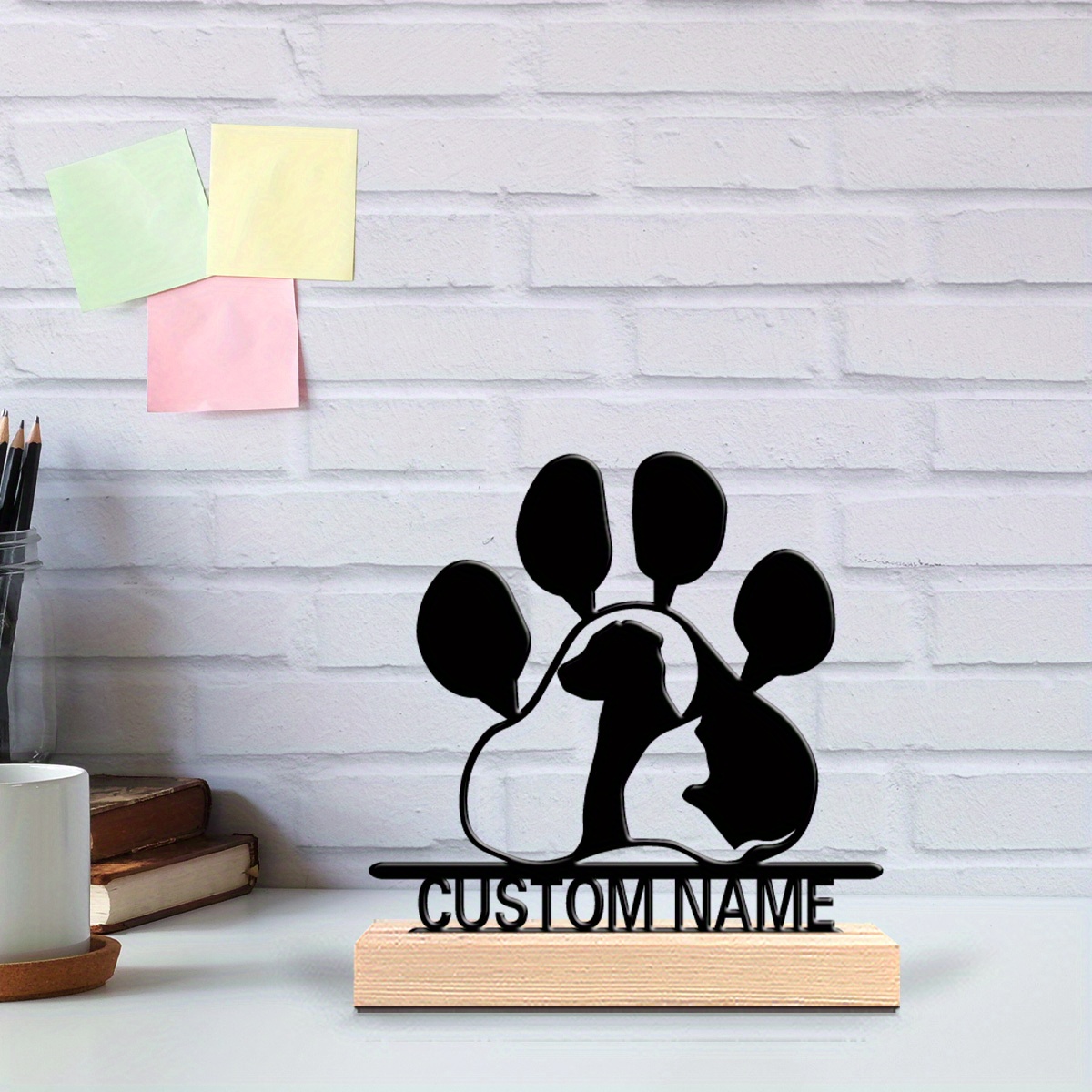 Custom Pet Paw Metal Art Sign  - Home Decor Names incelemesi ve fiyatı
