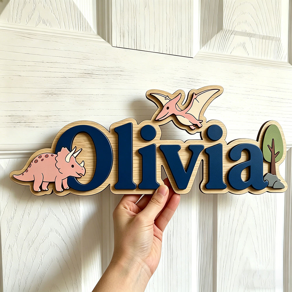Personalized Dinosaur Name Sig - Home Decor Names incelemesi ve fiyatı
