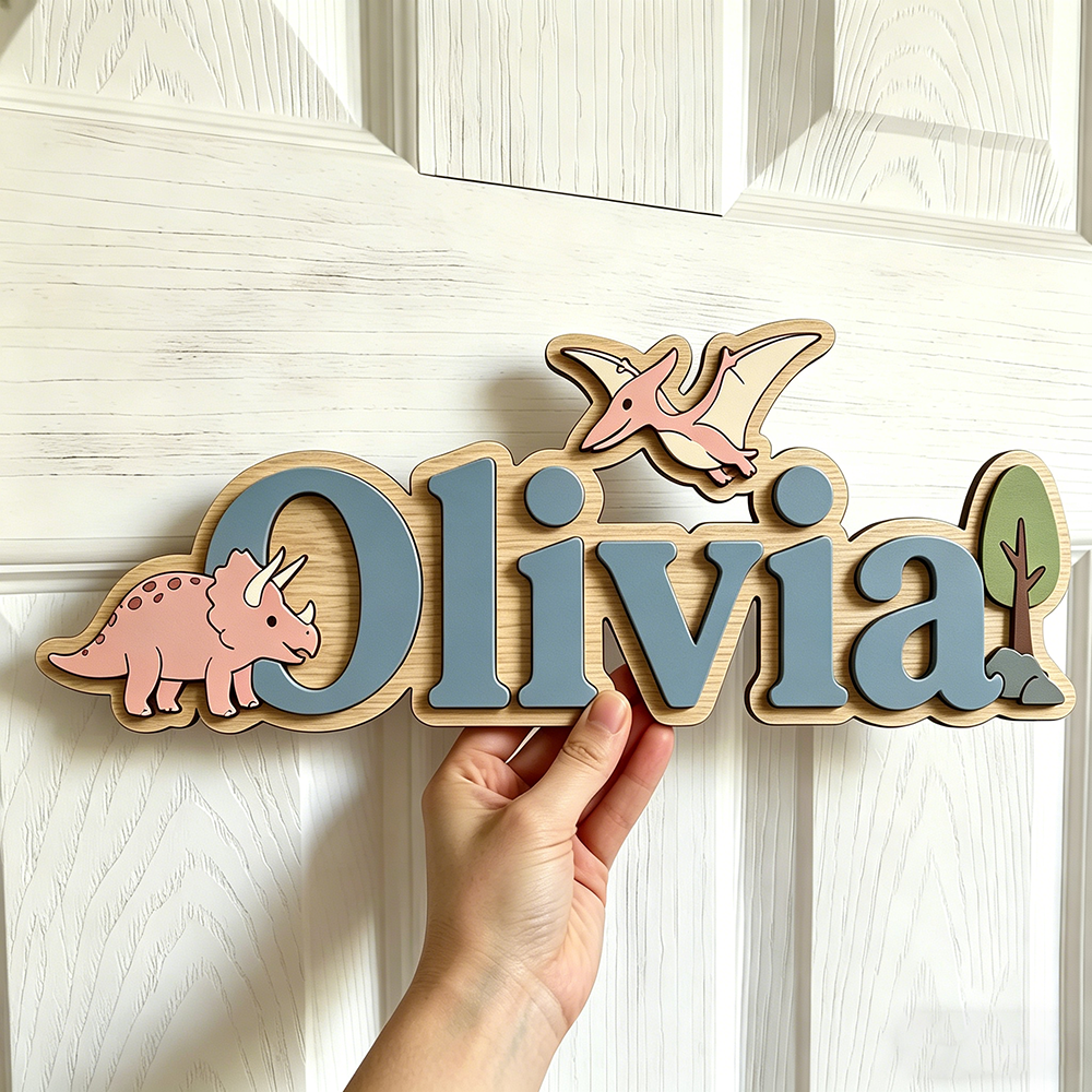 Personalized Dinosaur Name Sig - Home Decor Names incelemesi ve fiyatı