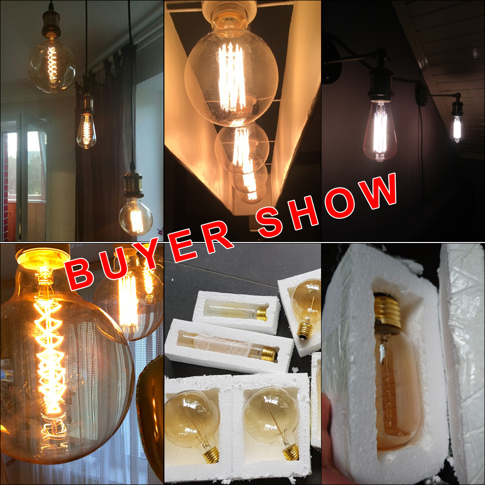 E27 Retro Edison Bulb 220V 40W - Home Decor Vintage incelemesi ve fiyatı