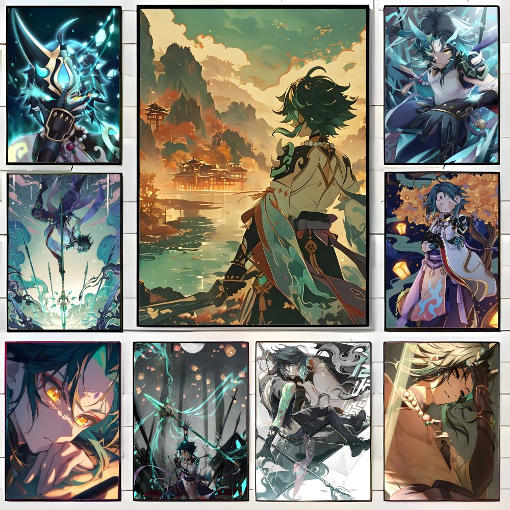 Game Genshin Xiao Poster Canva - Home Decor Game incelemesi ve fiyatı