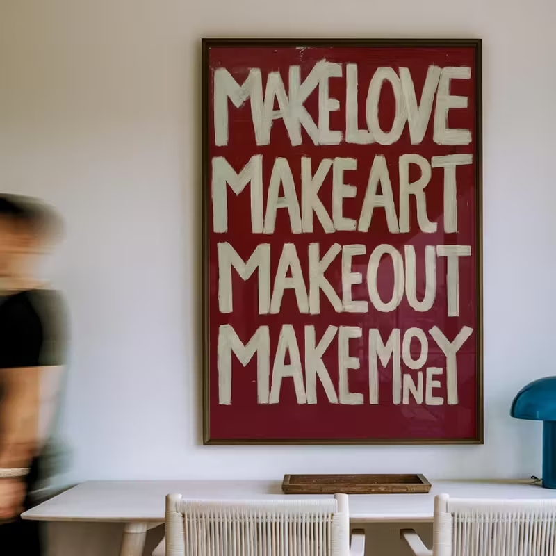 Modern,Retro Self Made Love Ki - Home Decor Quotes incelemesi ve fiyatı