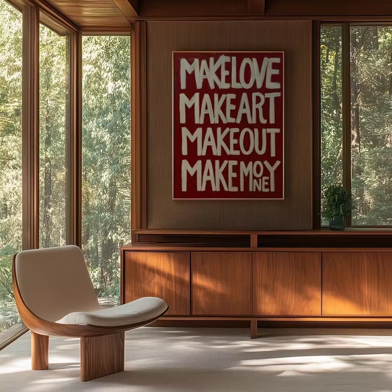 Modern,Retro Self Made Love Ki - Home Decor Quotes incelemesi ve fiyatı