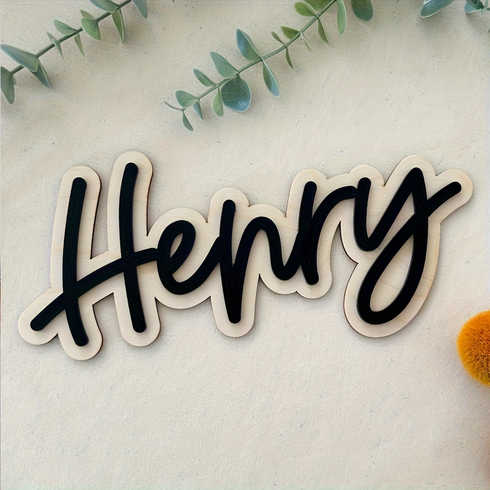Personalized Double-Layered Wo - Home Decor Names incelemesi ve fiyatı