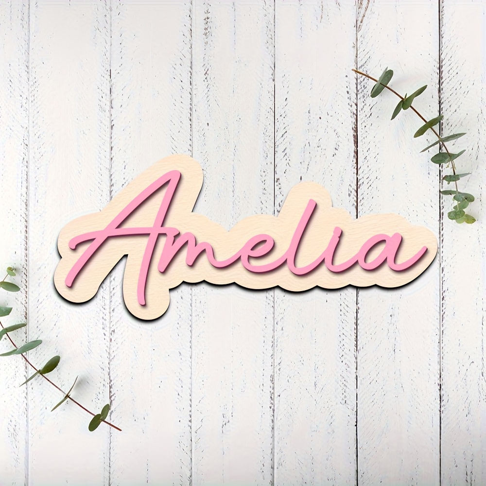Personalized Double-Layered Wo - Home Decor Names incelemesi ve fiyatı