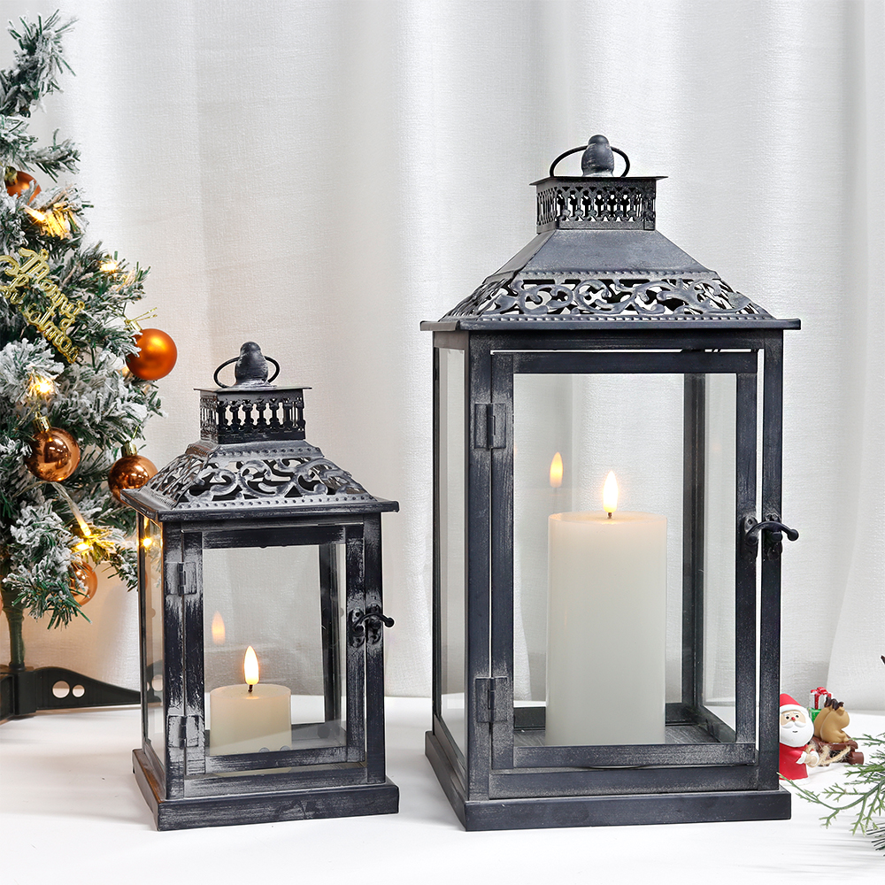 Set of Two Antique Grey Metal  - Home Decor Vintage incelemesi ve fiyatı