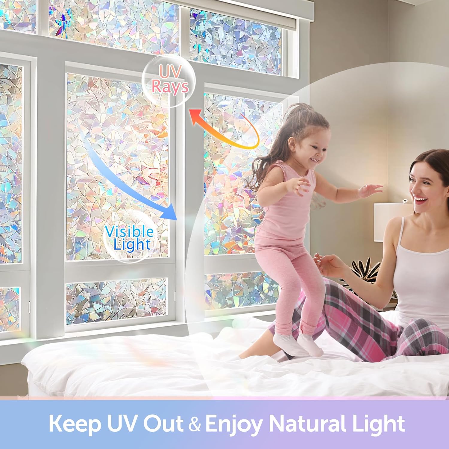 Rainbow Window Privacy Film No - X Home Decor incelemesi ve fiyatı