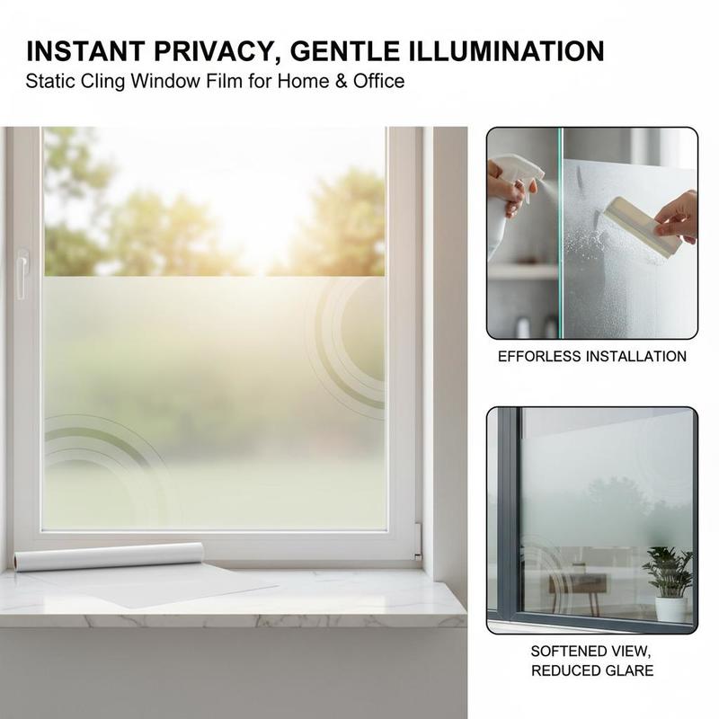 Frosted Window Cover 23.6 in x - X Home Decor incelemesi ve fiyatı