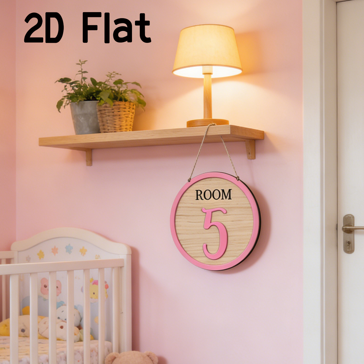 1Pc Cutom Pink Room Number Woo - Home Decor Diy incelemesi ve fiyatı