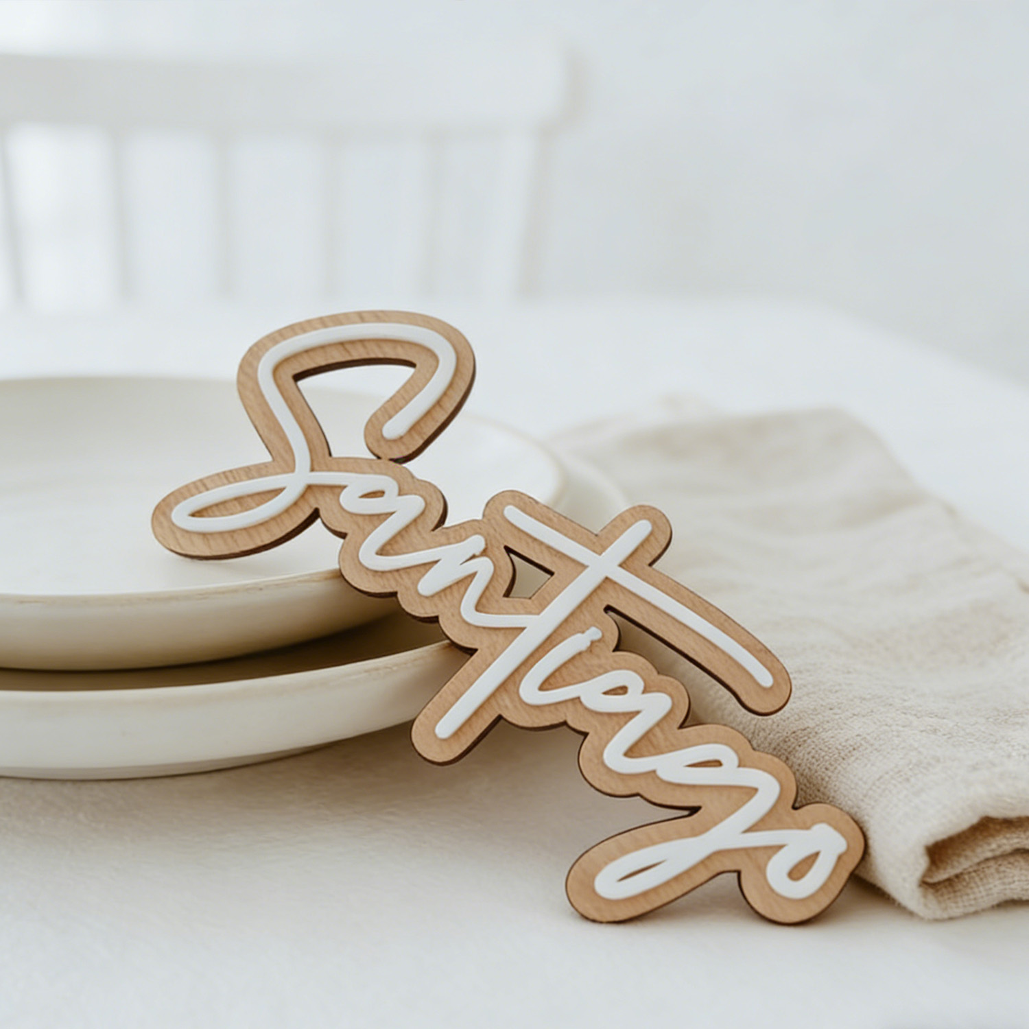 1Pc Custom Name Cute White Woo - Home Decor Diy incelemesi ve fiyatı