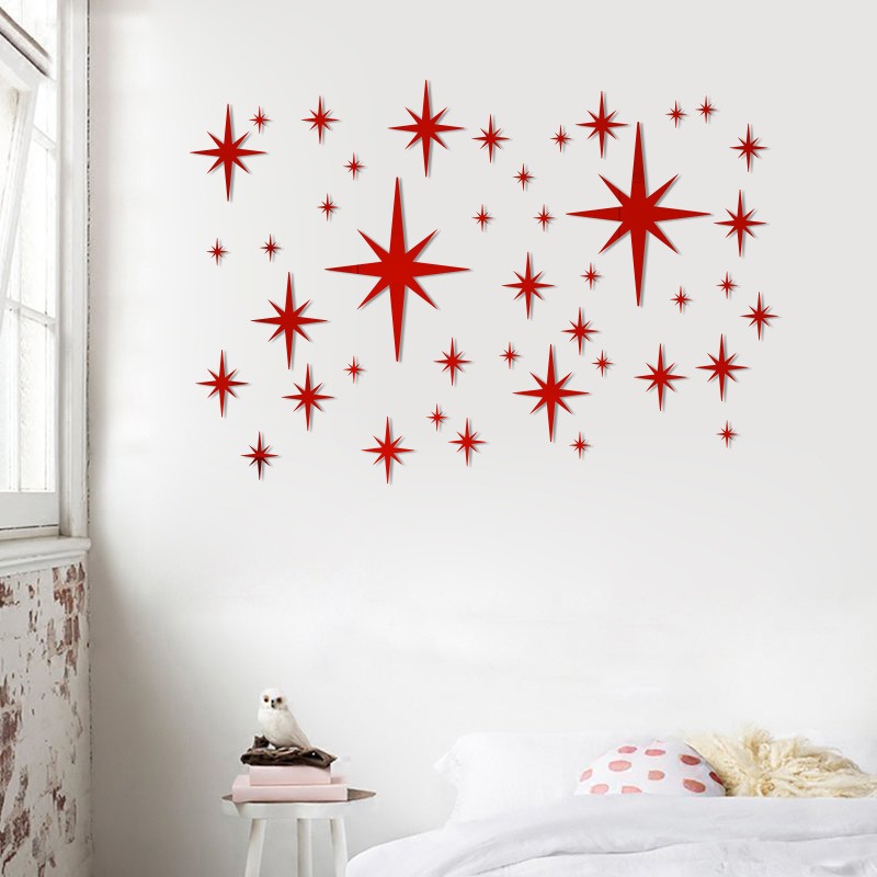 42 Piece Glow Star Wall Decals - Home Decor Aesthetic Pinterest incelemesi ve fiyatı