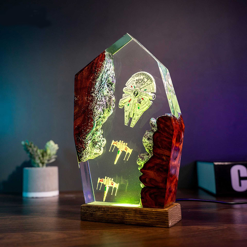 Table Resin Lamp Universe War  - Home Christmas Decor incelemesi ve fiyatı