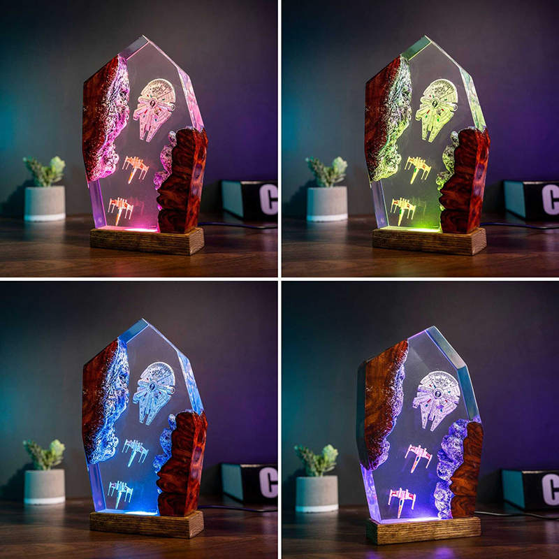 Table Resin Lamp Universe War  - Home Christmas Decor incelemesi ve fiyatı