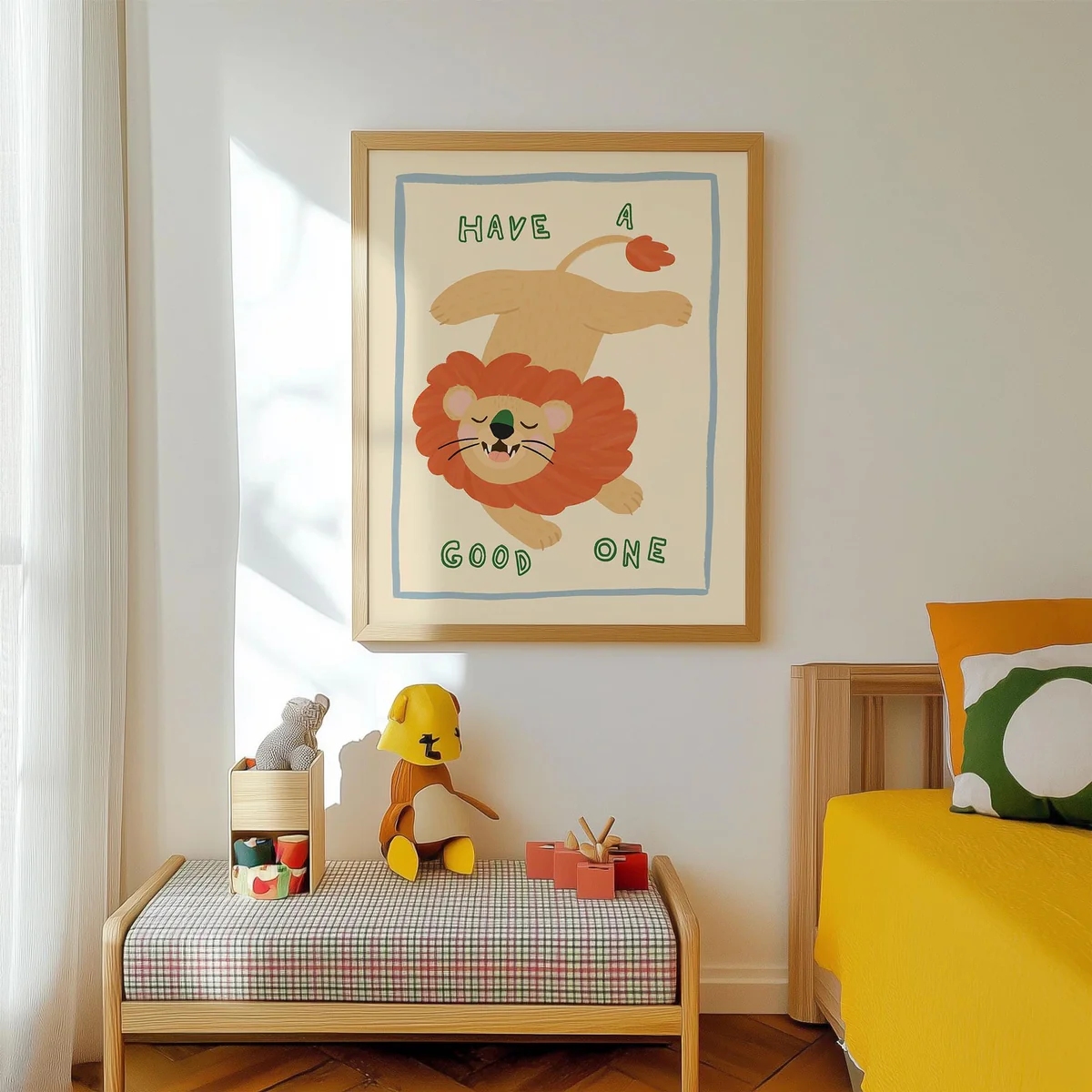 Modern,Cartoon Loin And Have A - Home Decor Quotes incelemesi ve fiyatı