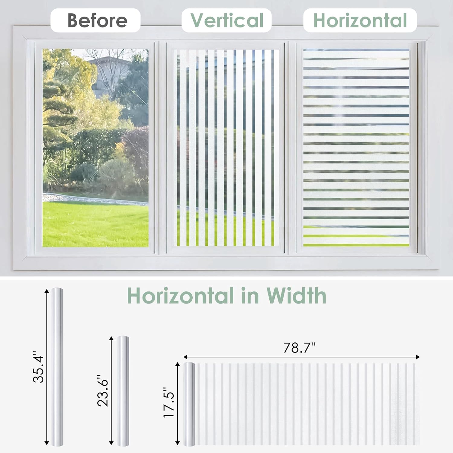 Frosted Stripe Window Privacy  - X Home Decor incelemesi ve fiyatı