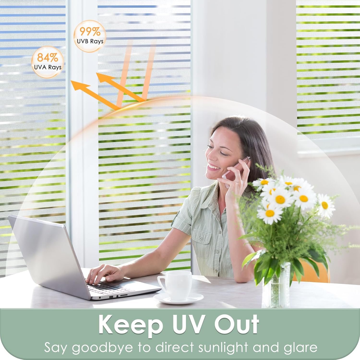 Frosted Stripe Window Privacy  - X Home Decor incelemesi ve fiyatı