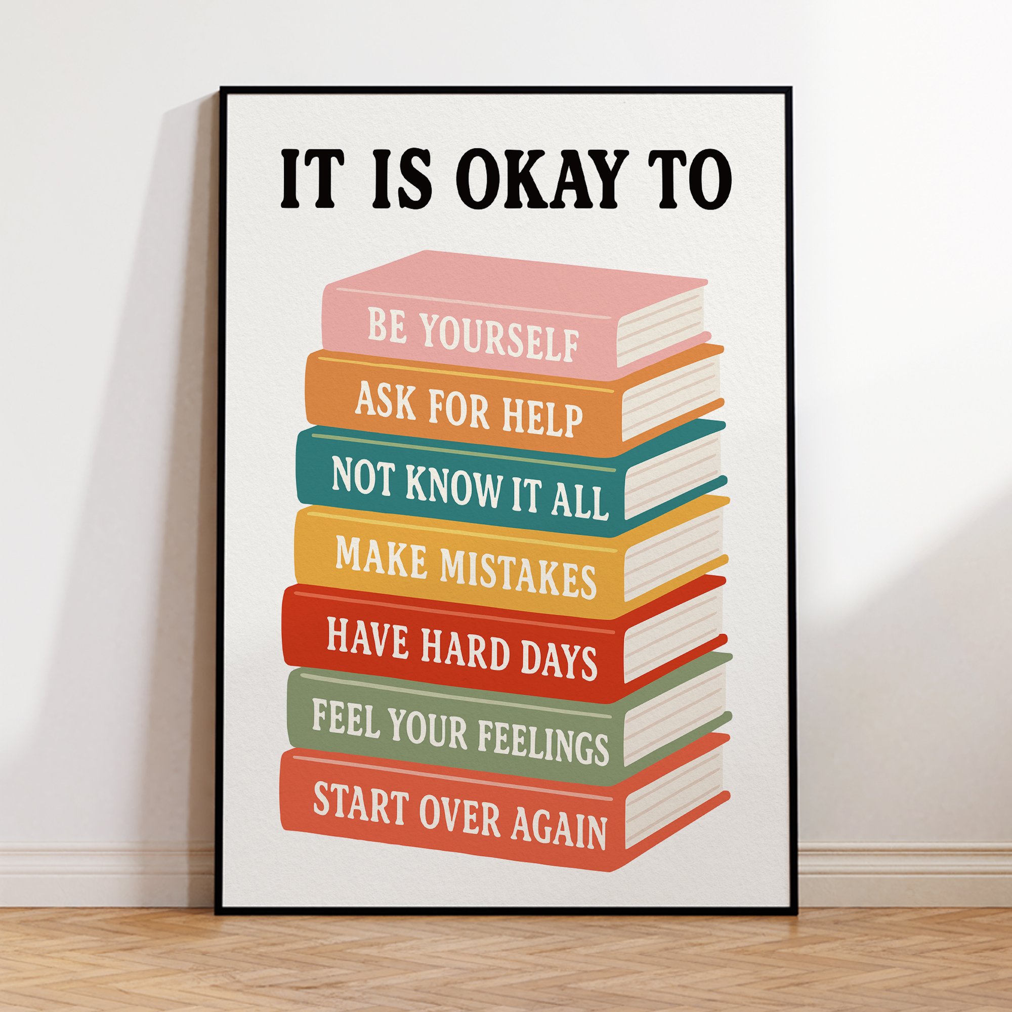 Modern Interesting It Is Okay  - Home Decor Quotes incelemesi ve fiyatı