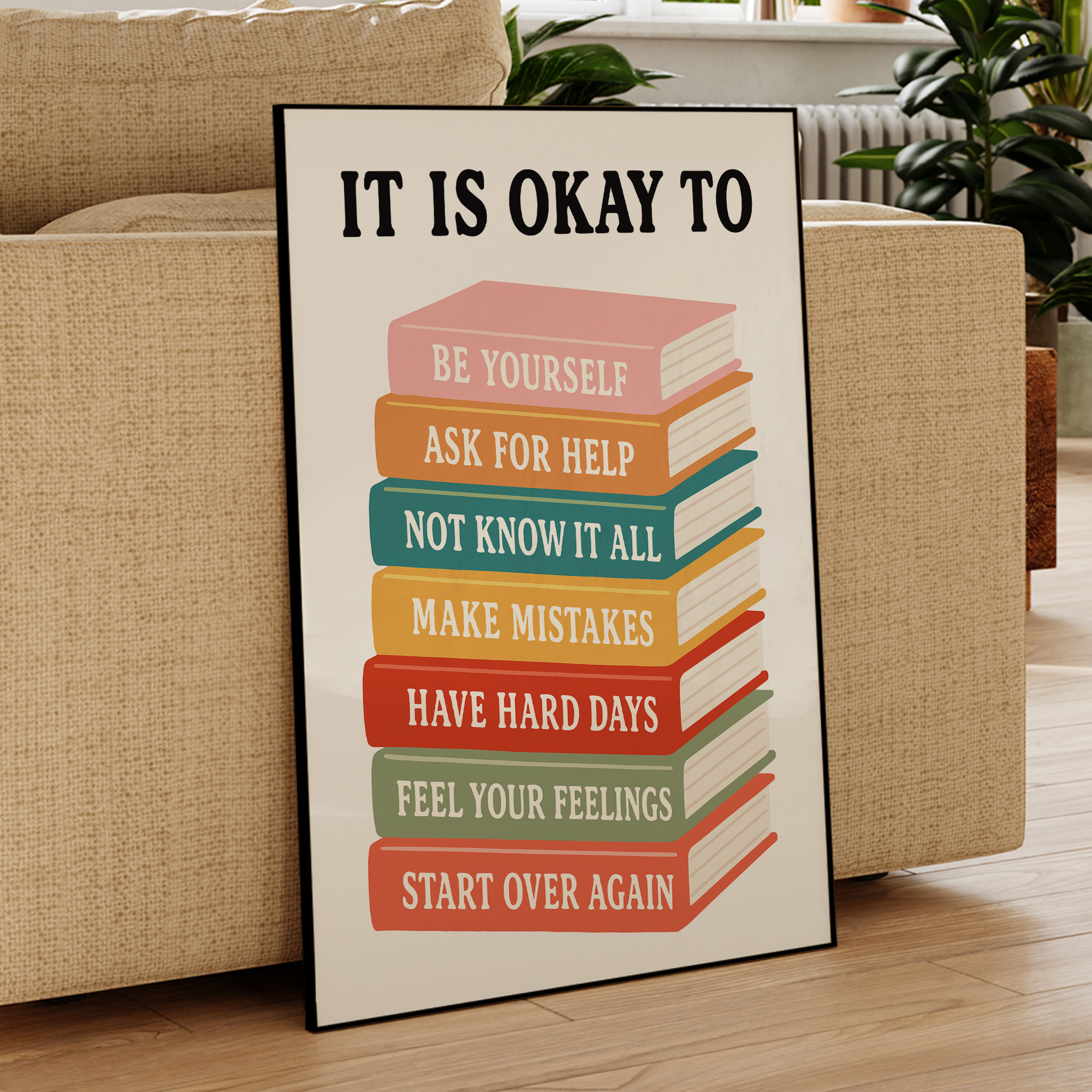 Modern Interesting It Is Okay  - Home Decor Quotes incelemesi ve fiyatı