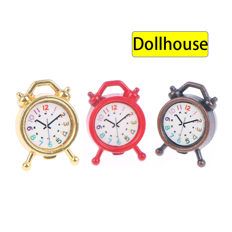 1PC 1:12 Scale Alarm Clock Dol - Home Decor Games incelemesi ve fiyatı