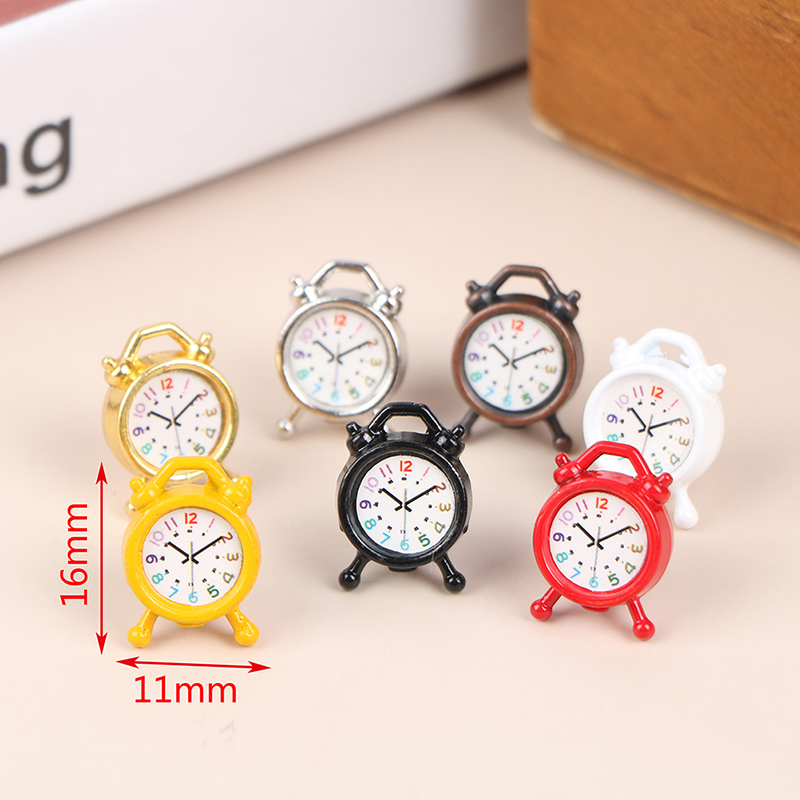 1PC 1:12 Scale Alarm Clock Dol - Home Decor Games incelemesi ve fiyatı