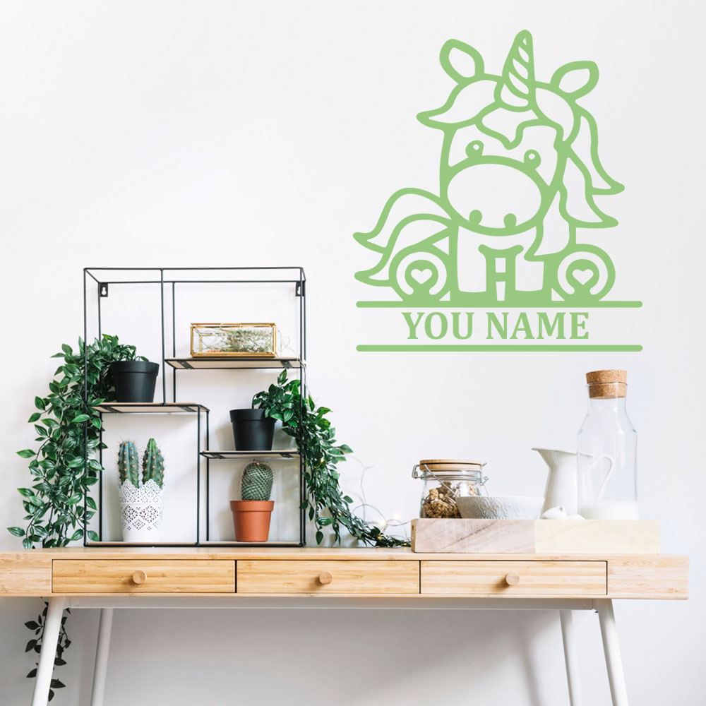 1pc Cartoon Horse Custom Name  - Home Decor Names incelemesi ve fiyatı
