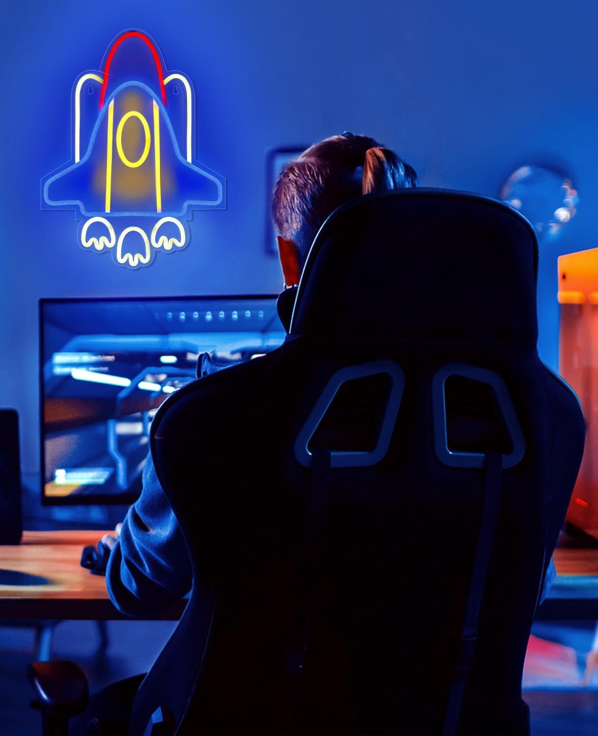 Rocket Neon Sign USB Neon Ligh - Home Decor Game incelemesi ve fiyatı