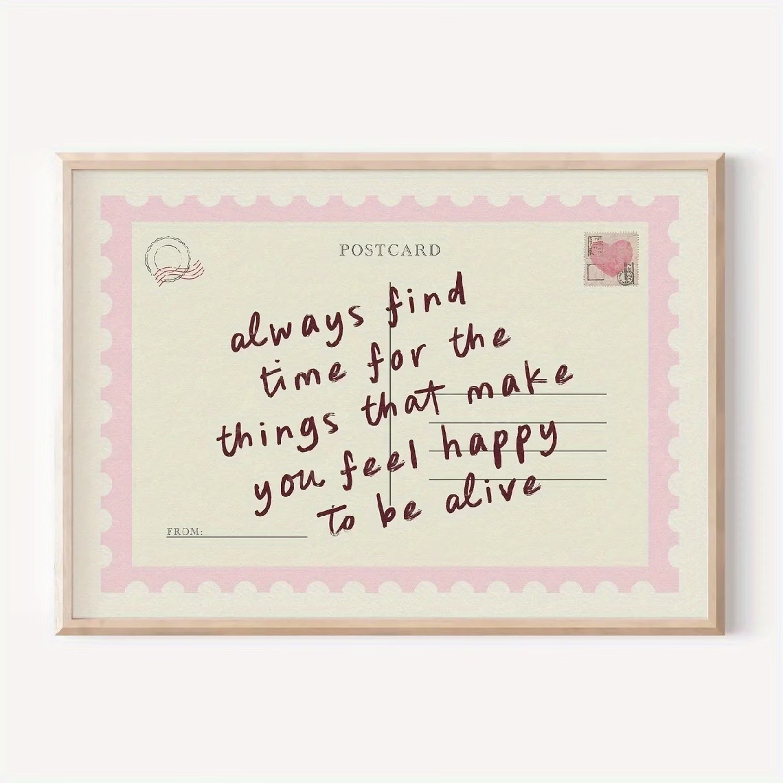 Retro Postcards That Encourage - Home Decor Vintage incelemesi ve fiyatı