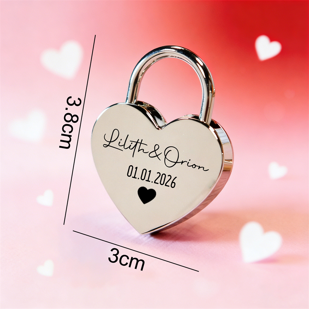 Custom Name Heart-Shaped Padlo - Home Decor Names incelemesi ve fiyatı