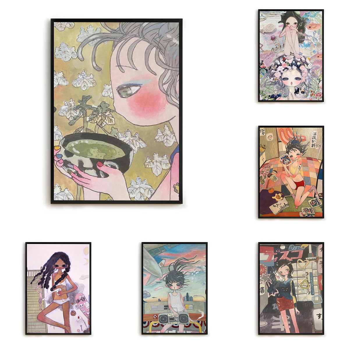 Aya Takano Decorative Prints W - Home Decor Aesthetic Pinterest incelemesi ve fiyatı