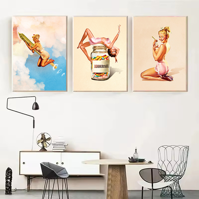 Retro Surreal & Trippy Mushroo - Home Decor Interior incelemesi ve fiyatı