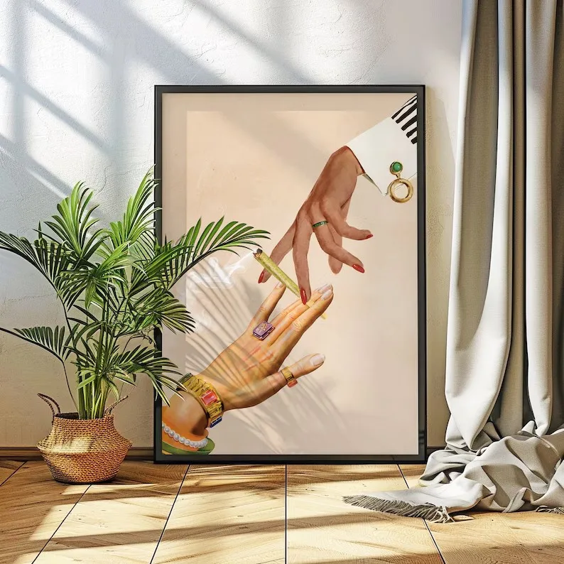 Retro Surreal & Trippy Mushroo - Home Decor Interior incelemesi ve fiyatı