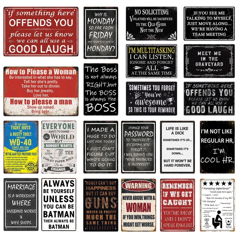 Funny Tin Sign Toilet Home Off - X Home Decor incelemesi ve fiyatı