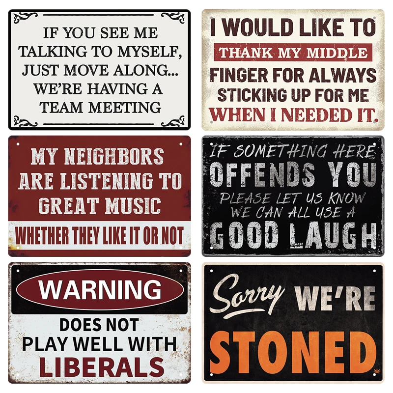 Funny Tin Sign Toilet Home Off - X Home Decor incelemesi ve fiyatı
